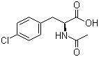 structure of CAS# 55478-55-2, (S)-2-Acetamido-3-(4-chlorophenyl)propanoic acid