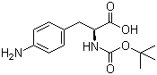 structure of CAS# 55533-24-9, Boc-4-氨基-L-苯丙氨酸
