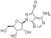 CAS # 55559-55-2, 6-Azatoyocamycin, 4-Amino-1-beta-D-ribofuranosyl-1H-pyrazolo[3,4-d]pyrimidine-3-carbonitrile, NSC 131915, NSC 172600