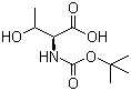 structure of CAS# 55674-67-4, N-叔丁氧羰基-L-苏氨酸