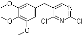 CAS 登录号：55694-05-8, 2,4-二氯-5-(3,4,5-三甲氧基苄基)嘧啶