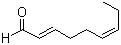 structure of CAS# 557-48-2, trans,cis-2,6-Nonadienal