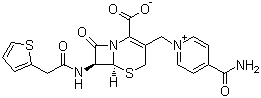 structure of CAS# 5575-21-3, 头孢洛宁