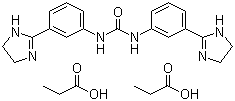 structure of CAS# 55750-06-6, Imidocarb dipropionate