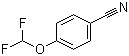 structure of CAS# 55805-10-2, 4-(二氟甲氧基)苯甲腈
