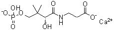 CAS 登录号：55816-28-9, 4-磷酰泛酸钙