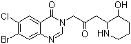 structure of CAS# 55837-20-2, 常山酮