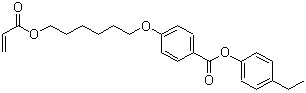 CAS 登录号：558467-39-3, 4-[[6-[(1-氧代-2-丙烯基)氧基]己基]氧基]-苯甲酸 4-乙基苯基酯