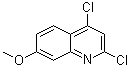 structure of CAS# 55934-22-0, 2,4-二氯-7-甲氧基喹啉