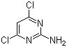 CAS # 56-05-3, 2-Amino-4,6-dichloropyrimidine, 4,6-Dichloropyrimidin-2-ylamine, 4,6-Dichloro-2-pyrimidinamine