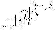 structure of CAS# 56-47-3, Deoxycorticosterone acetate