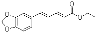 CAS # 56019-71-7, Piperinic acid ethyl ester, ethyl (2E,4E)-5-(1,3-benzodioxol-5-yl)penta-2,4-dienoate