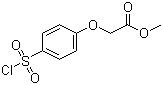 structure of CAS# 56077-78-2, Methyl 2-[4-(chlorosulfonyl)phenoxy]acetate