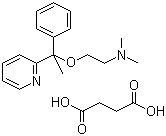 CAS # 562-10-7, Doxylamine succinate, N,N-Dimethyl-2-[1-phenyl-1-(2-pyridinyl)ethoxy]ethanamine succinate