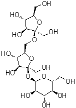 CAS # 562-68-5, O-beta-D-Fructofuranosyl-(2→6)-beta-D-fructofuranosyl alpha-D-glucopyranoside, 6-Kestose, 6-Kestotriose, 6F-Fructosylsucrose