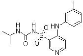 structure of CAS# 56211-40-6, Torasemide