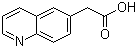 structure of CAS# 5622-34-4, 6-喹啉乙酸