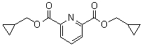 CAS # 56301-13-4, 2,6-Pyridinedicarboxylic acid bis(cyclopropylmethyl) ester, Bis(cyclopropylmethyl) pyridine-2,6-dicarboxylate, ZR 1816