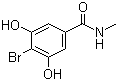 structure of CAS# 56375-85-0, 4-Bromo-3,5-dihydroxy-N-methylbenzamide