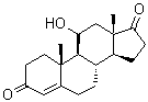 CAS 登录号：564-32-9, 11-羟基-4-雄甾烯-3,17-二酮
