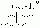 CAS # 564-33-0, 11b-Hydroxyandrost-4-ene-3,17-dione, 11-Hydroxy-10,13-dimethyl-2,6,7,8,9,11,12,14,15,16-decahydro-1H-cyclopenta[a]phenanthrene-3,17-dione