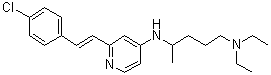 CAS # 56401-88-8, N4-[2-[(1E)-2-(4-Chlorophenyl)ethenyl]-4-pyridinyl]-N1,N1-diethyl-1,4-pentanediamine