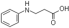 CAS # 5652-38-0, 3-(Phenylamino)propanoic acid, 3-(Phenylamino)propionic acid, 3-Anilinopropanoic acid, 3-Anilinopropionic acid, N-(2-Carboxyethyl)aniline, N-Phenyl-beta-alanine, NSC 54626