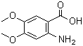 CAS 登录号：5653-40-7, 2-氨基-4,5-二甲氧基苯甲酸