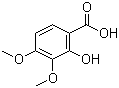 structure of CAS# 5653-46-3, 2-羟基-3,4-二甲氧基苯甲酸