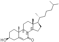 structure of CAS# 566-28-9, 7-氧代胆固醇
