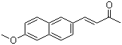 structure of CAS# 56600-90-9, 4-(6-Methoxy-2-naphthalenyl)-3-buten-zone