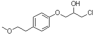 structure of CAS# 56718-76-4, 1-氯-3-[4-(2-甲氧基乙基)苯氧基]-2-丙醇