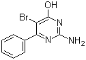 2-Amino-5-bromo-6-phenylpyrimidin-4-ol molecular structure (CAS 56741-95-8)