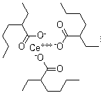 structure of CAS# 56797-01-4, Cerous 2-ethylhexoate