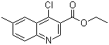 structure of CAS# 56824-87-4, 4-氯-6-甲基-3-喹啉羧酸乙酯