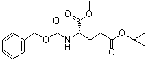 structure of CAS# 56877-41-9, N-[苄氧羰基]-L-谷氨酸 5-叔丁酯 1-甲酯
