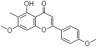 CAS # 5689-38-3, 8-Demethyleucalyptin, 8-Desmethyleucalyptin, 5-Hydroxy-7,4'-dimethoxy-6-methylflavone