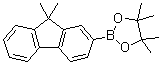 structure of CAS# 569343-09-5, 9,9-Dimethylfluorene-2-boronic acid pinacol ester
