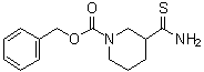 structure of CAS# 569348-15-8, 3-(氨基硫代甲酰基)-1-哌啶羧酸苄酯