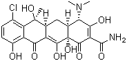 structure of CAS# 57-62-5, Chlorotetracycline