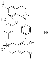 structure of CAS# 57-94-3, 筒箭毒碱盐酸盐
