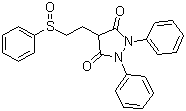 structure of CAS# 57-96-5, (+/-)-Sulfinpyrazone