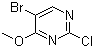 structure of CAS# 57054-92-9, 5-溴-2-氯-4-甲氧基嘧啶