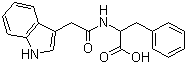 structure of CAS# 57105-50-7, N-(3-Indolylacetyl)-L-phenylalanine