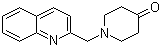 structure of CAS# 571147-27-8, 1-((Quinolin-2-yl)methyl)piperidin-4-one