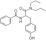 structure of CAS# 57227-09-5, N-苯甲酰基-DL-酪氨酰二正丙胺