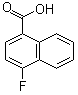CAS # 573-03-5, 4-Fluoro-1-naphthalenecarboxylic acid, 4-Fluoro-1-naphthoic acid, NSC 10831