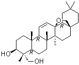 CAS # 57475-62-4, 16-Deoxysaikogenin F, (3beta,4alpha)-13,28-Epoxyolean-11-ene-3,23-diol