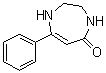 structure of CAS# 57552-95-1, 7-苯基-2,3,4,5-四氢-1H-1,4-二氮杂卓-5-酮