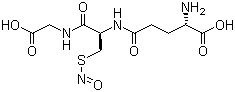 structure of CAS# 57564-91-7, S-亚硝基谷胱甘肽
